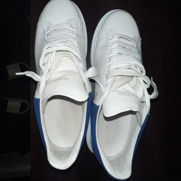 Alexander McQueen White Blue Slightly Used - Picture 2 of 3